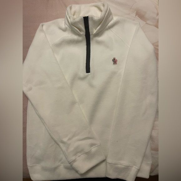 NWOT Moncler Grenoble Logo-patch zip-up Sweatshirt Size 14y - Picture 2 of 8